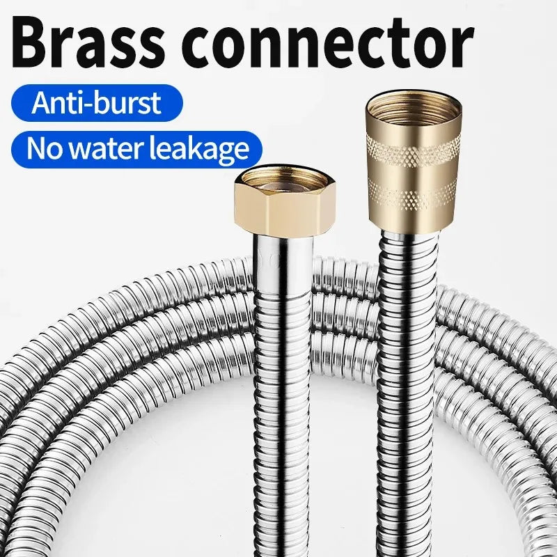 Stainless Steel Flexible Shower Hose – 1.5M, 2M & 3M