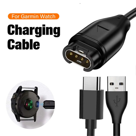 USB-C Charging Cable for Garmin Fenix 7 6 5, Forerunner & More Peaceful Pleasures Health and Wellness