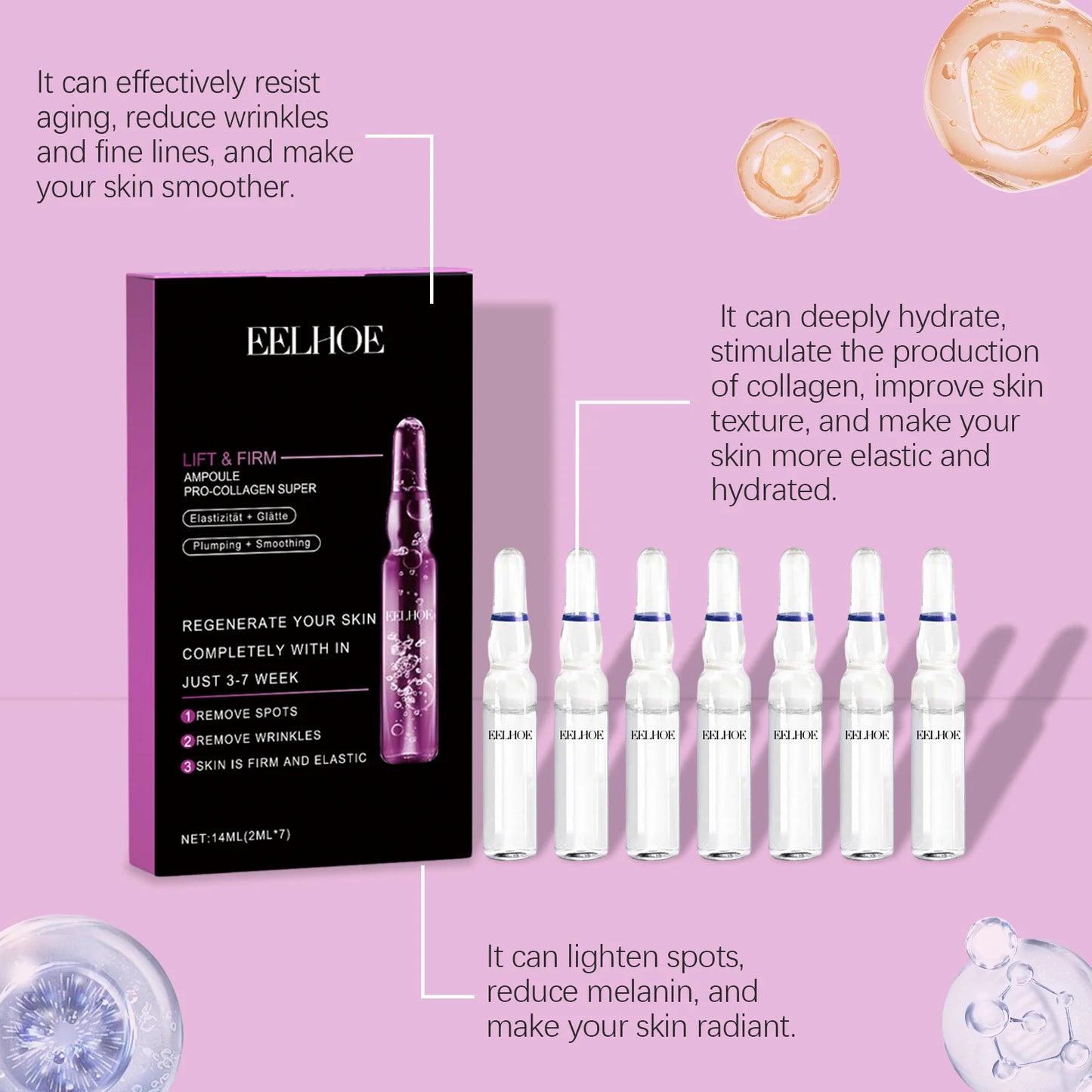 EELHOE Collagen Lifting Serum – Ceramide Anti-Wrinkle Ampoule