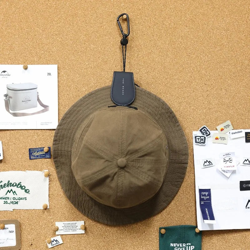 Magnetic Hat Clip Travel Hook | Portable Leather Bag Hanger
