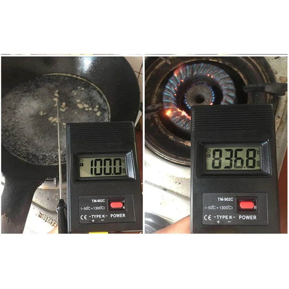 Digital LCD Thermometer 902C K-type Thermocouple Input Industrial