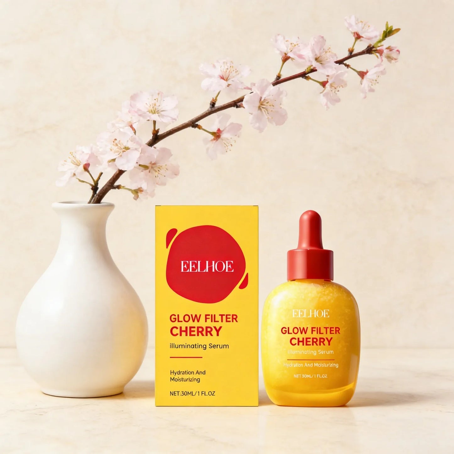 EELHOE Cherry Vitamin C Face Serum – Glow & Hydration 30ml