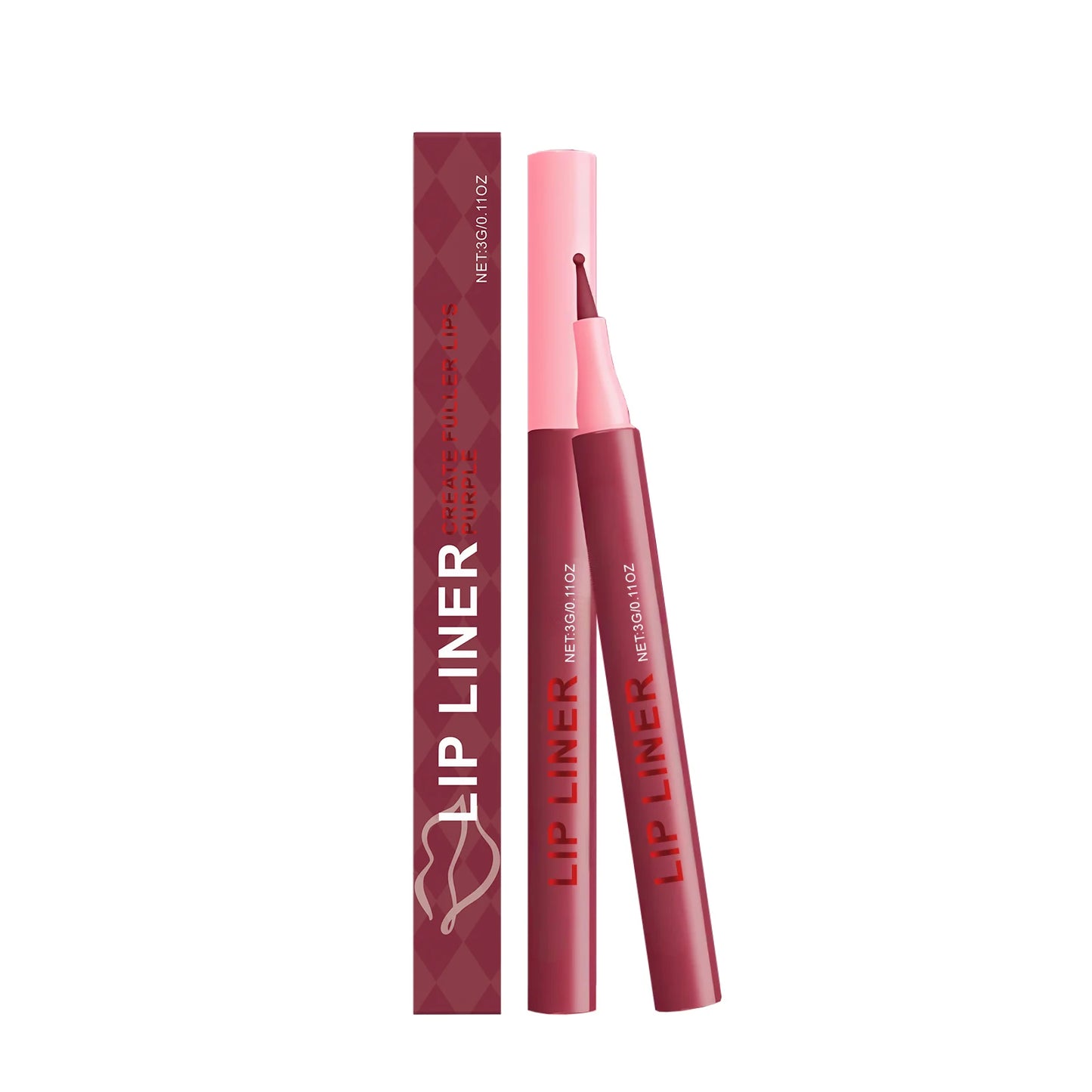 Waterproof Matte Lip Liner Pencil – 6 Colors, Long-Lasting