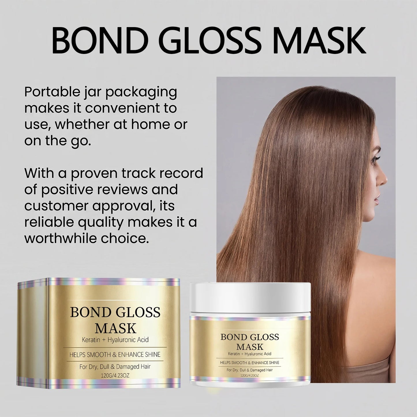 Bond Gloss Mask – Repair & Shine for Dry, Damaged Hair