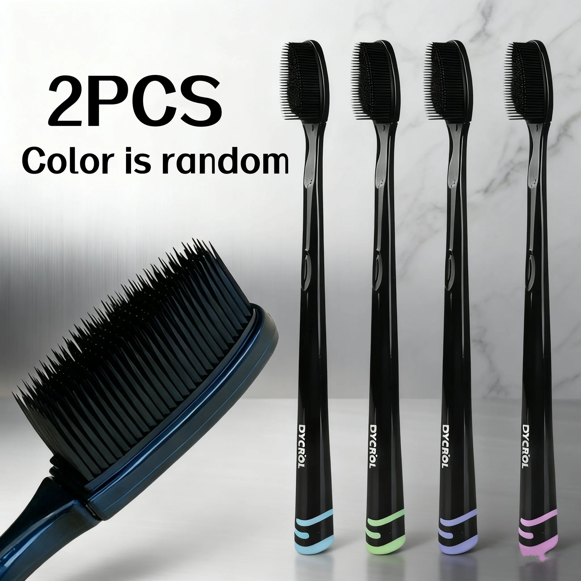 2/6/10Pcs Random Color Silicone Bristle Deep Cleaning Outdoor Travel Convenient Toothbrush Home Essential Holiday Gift Great Cleaning Power Christmas Gift Peaceful Pleasures Health and Wellness 2Pcs