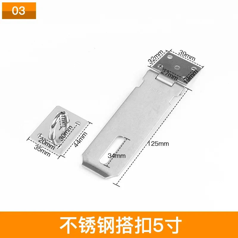 Thickened Stainless Steel Door Safety Latch – Anti-Theft