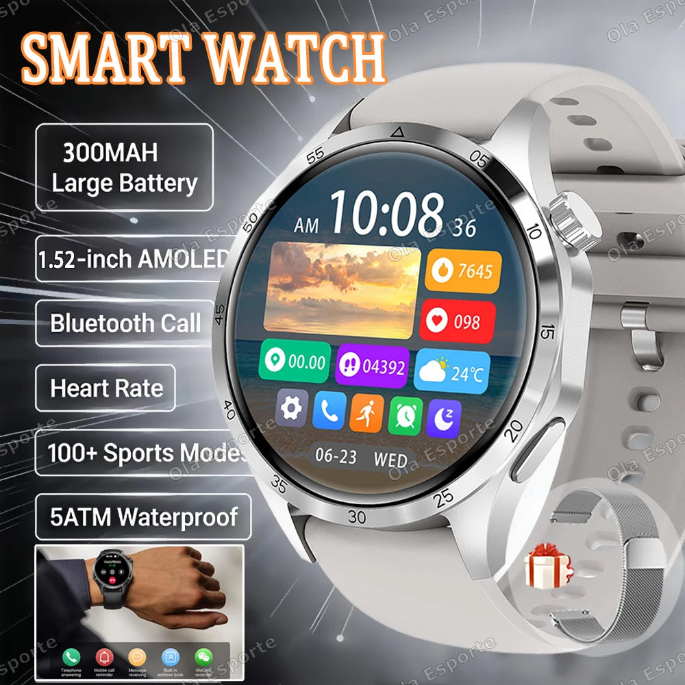 Ola Esporte 1.52" Smart Watch – Bluetooth Call & Fitness Tracker