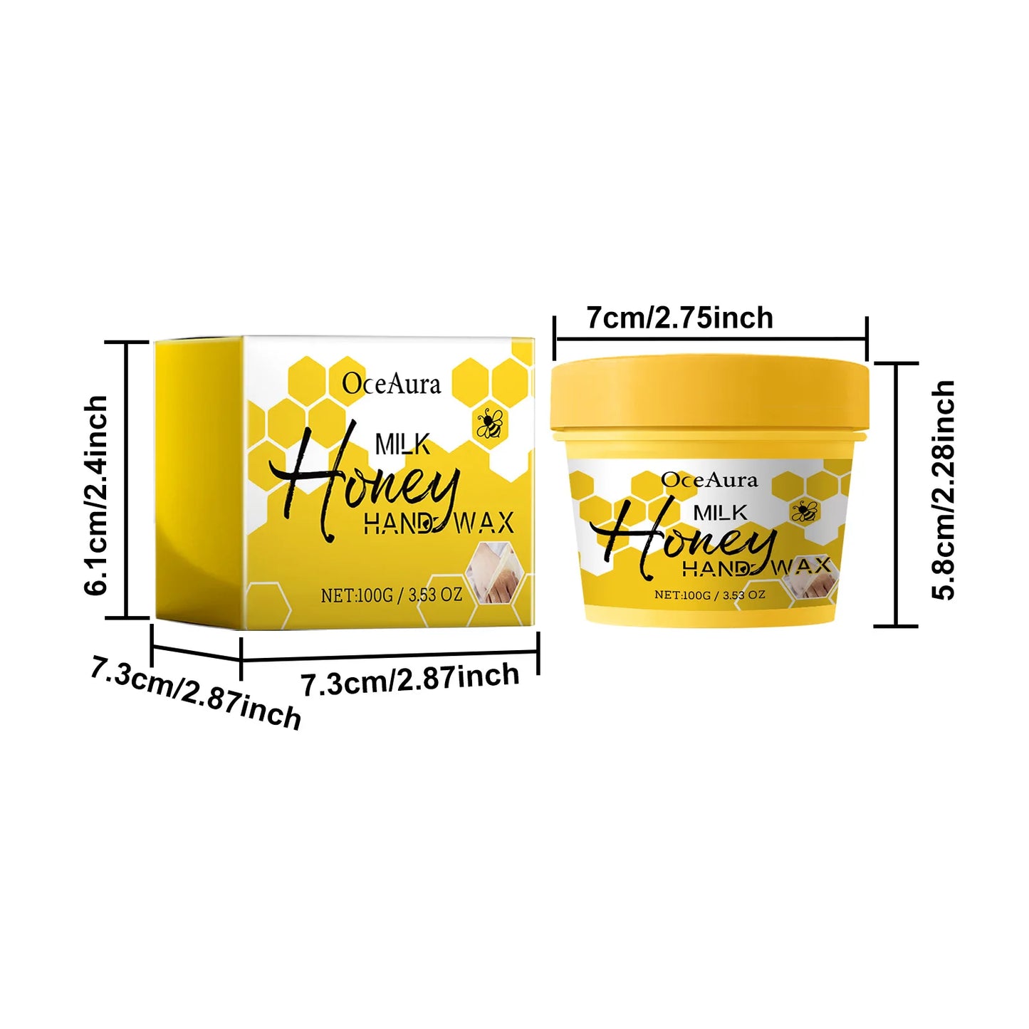Milk & Honey Hand Wax Mask – Moisturizing & Brightening 100g
