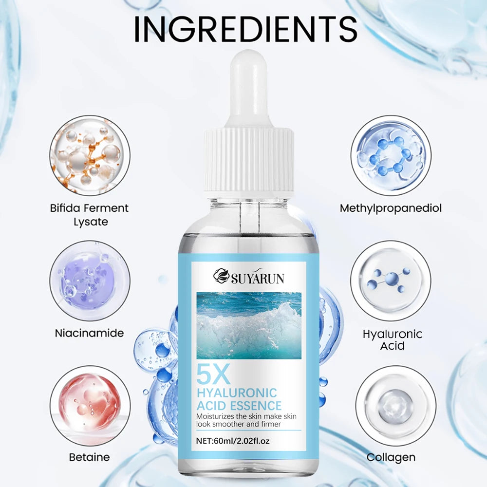 SUYARUN Hyaluronic Acid Face Serum for Women/Men, Hydrating Anti-Aging Moisturizer, Fast-Absorbing Deep Hydration, All Skin Type Peaceful Pleasures Health and Wellness