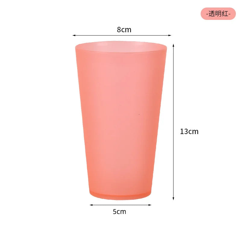 Unbreakable Stackable Restaurant Plastic Tumbler/Cup (Set of 8) 16 Ounce Clear for Restaurants and Home Dishwasher Safe BPA Free Peaceful Pleasures Health and Wellness Red