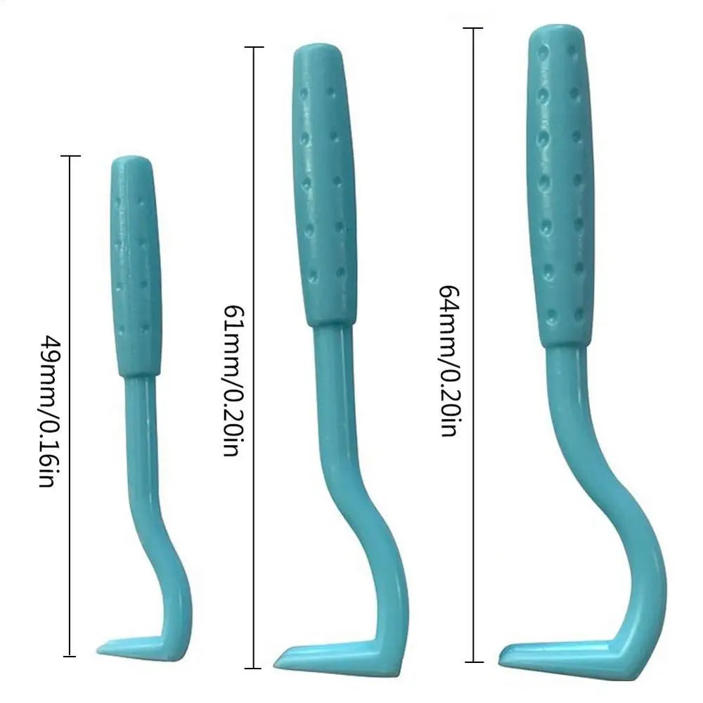 3-Pack Tick & Flea Remover Hook Tweezer Set for Cats & Dogs