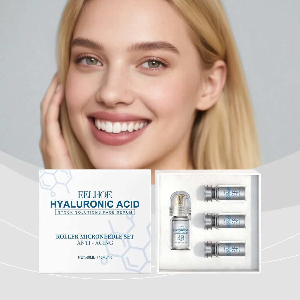 Niacinamide Hyaluronic Acid 0.25mm Roller Serum Kit | Eelhoe