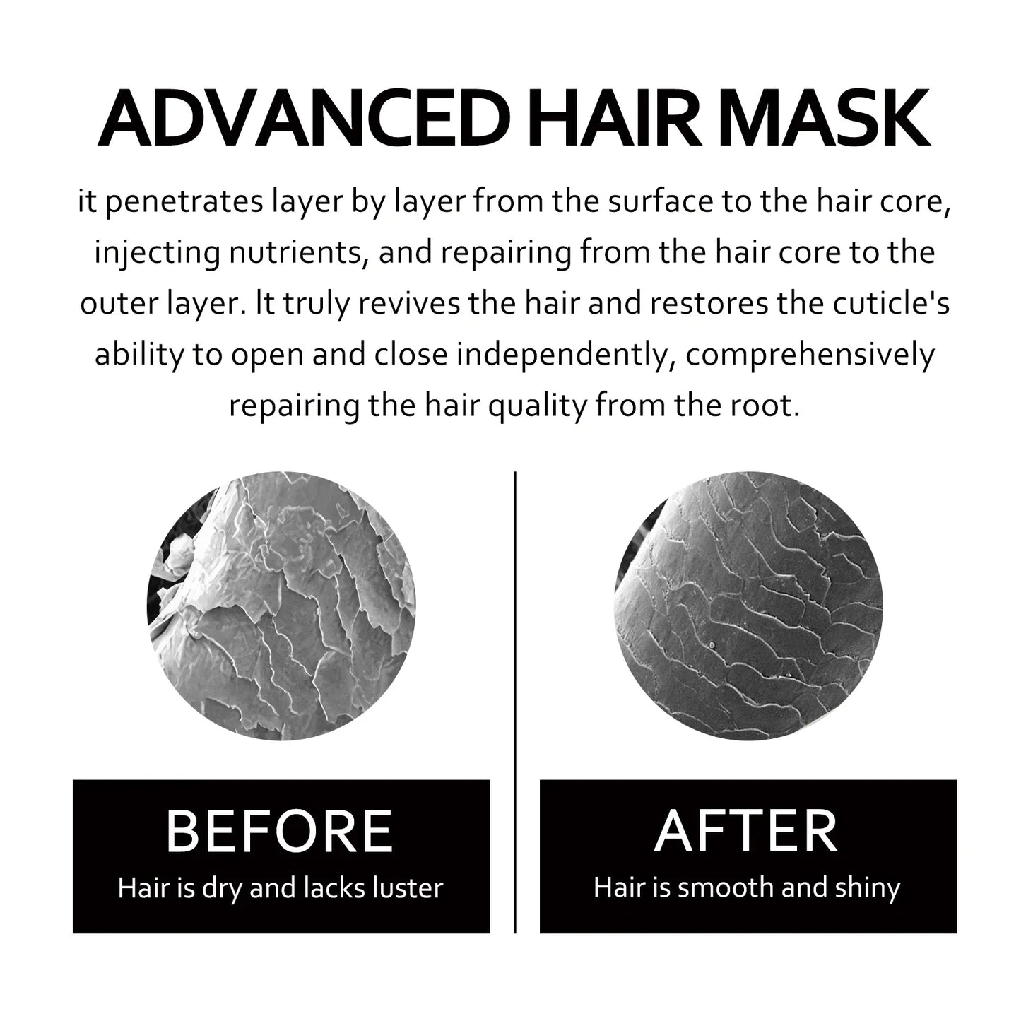 Eelhoe Keratin Hair Mask Cream – Repair Frizz & Split Ends