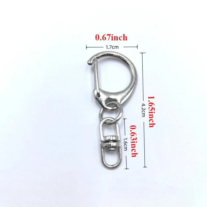 D Snap Hook Swivel Clasp Keyring Set | DIY Key Chain Making Swivel Clasp Keyring Set Peaceful Pleasures Health and Wellness