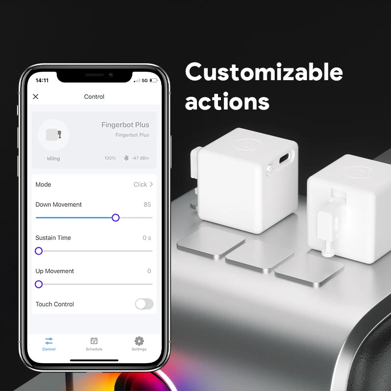 Tuya Smart Touch Finger Robot ZigBee 3.0 Chargeable Switch Button Pusher Bot Remote Control App Support Alexa Google Home Alice Peaceful Pleasures Health and Wellness