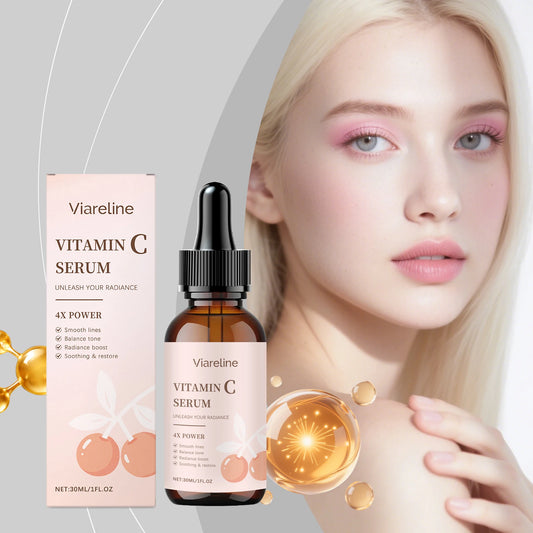 Viareline Vitamin C Brightening Serum | Fade Dark Spots 30ml Vitamin C Face Serum Peaceful Pleasures Health and Wellness