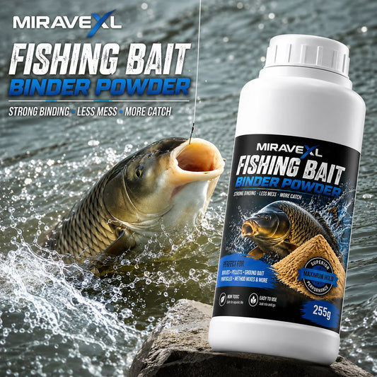 MIRAVEXL Fishing Bait Binder Powder 255g – Boilies & Pellets Fishing Bait Binder Oasis Select