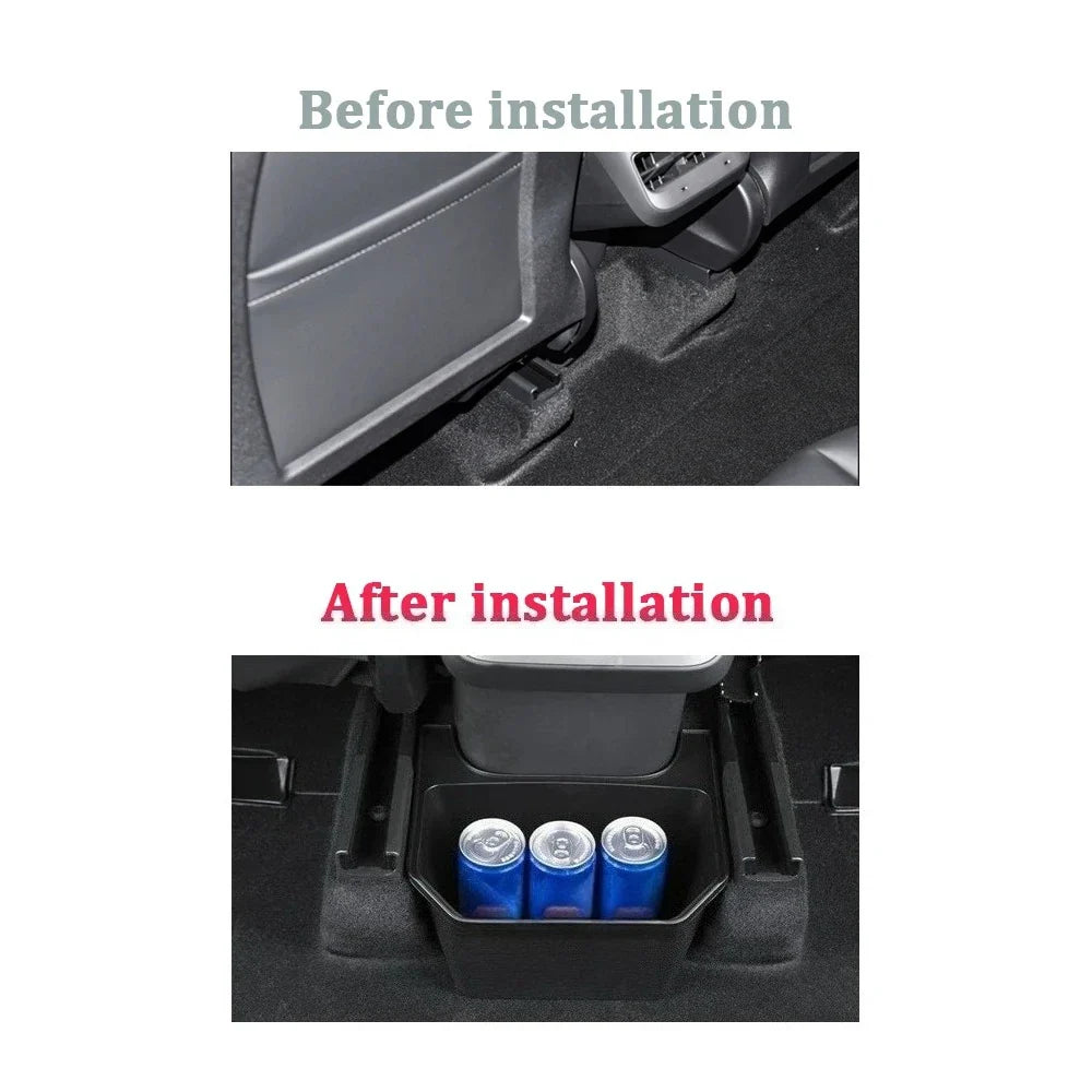 Tesla Model Y Rear Seat Storage Box & Air Vent Organizer 2021–24