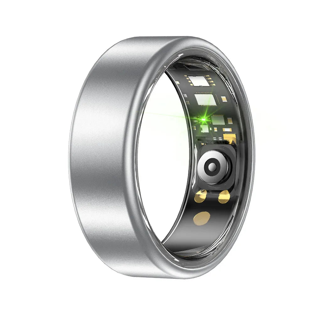 2026 New R12 Smart Ring with Charging Box, Camera Control, Blood Oxygen Health Manager, 5 ATM Waterproof For Men Women Smartring Peaceful Pleasures Health and Wellness
