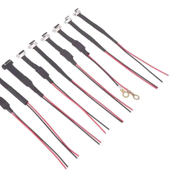 Type-C Micro USB Flat Fast Charge Cable with Resistor | 13.5cm USB Charging Cable Peaceful Pleasures Health and Wellness