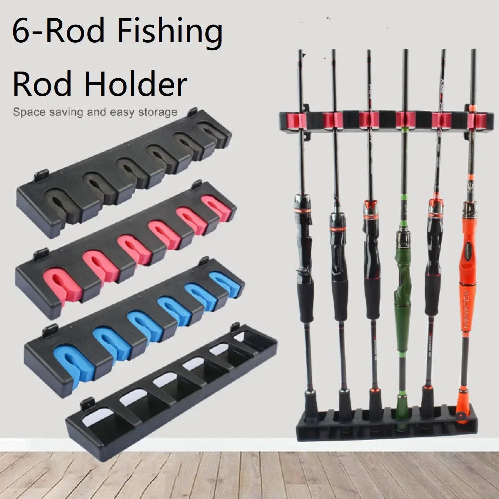 Easy-Install Fishing Rod Holder Wall Mounted Fixing Bracket for Boat Fishing Rod Holder Display Stand Fixed Frame Peaceful Pleasures Health and Wellness