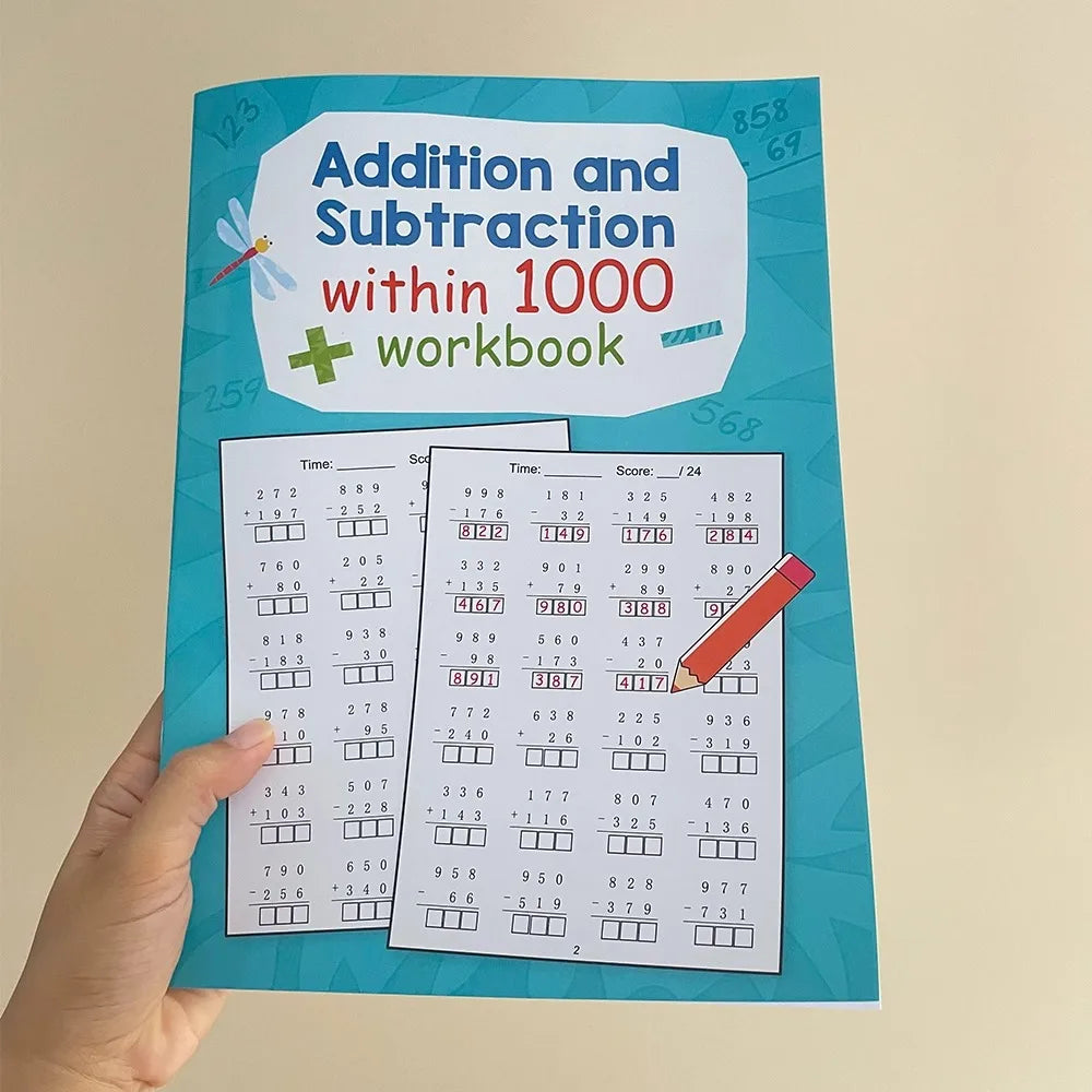 Addition Subtraction Within 1000 Maths Workbook Primary School