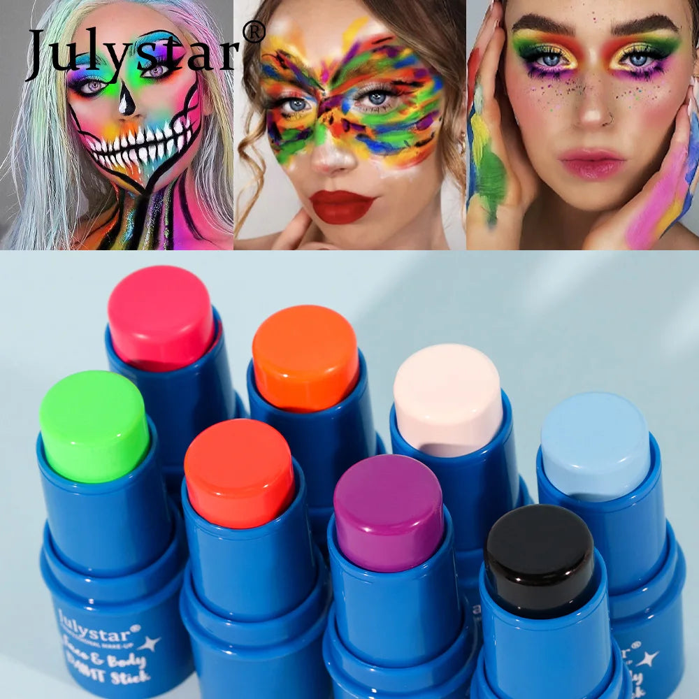8-Color Halloween Face & Body Paint Kit – Kids & Adults