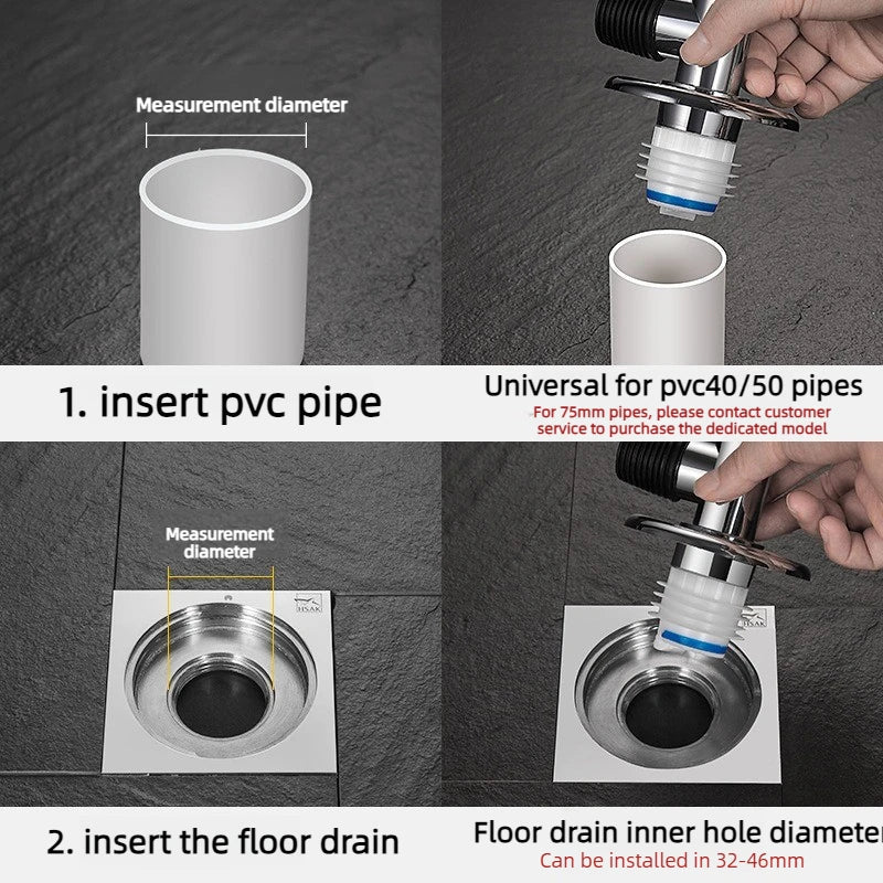 3-Way Washing Machine Floor Drain Check Valve – Anti-Backflow
