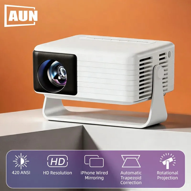 AUN Y3 Mini Projector 1080P HD | HDMI, iPhone Mirror, 120" Peaceful Pleasures Health and Wellness