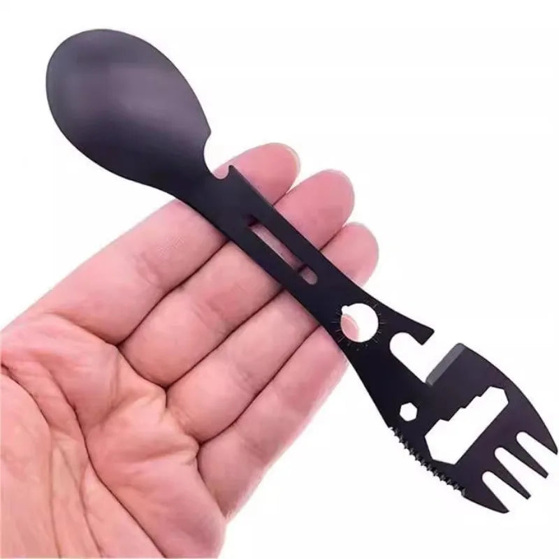 10-in-1 Camping Spork | Stainless Steel Multi-Tool Utensil Camping Multi-Tool Utensil Peaceful Pleasures Health and Wellness