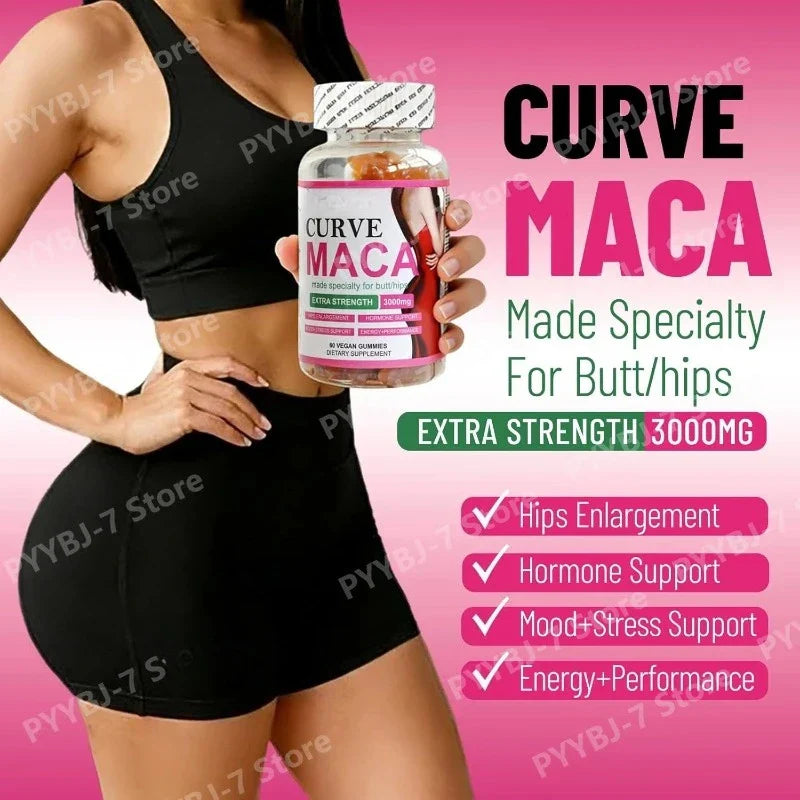 Vegan Maca Gummies – Plant Extract Energy Support, 60 Count