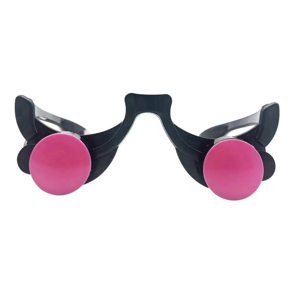 LED Luminous Glasses Funny Red Eye Children's Halloween Clown Cosplay Anime Accessories Party Props Carnival Makeup Glasses Peaceful Pleasures Health and Wellness A Round