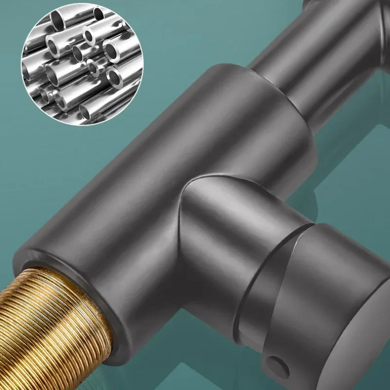 Mechanical Arm Universal Basin Faucet – Hot & Cold Tap