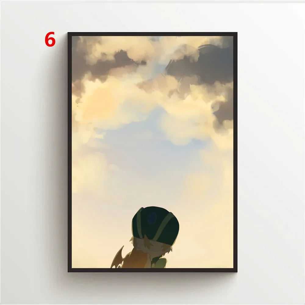 Digimon Adventure Anime Canvas Print Poster | HD Wall Art Decor Anime Canvas Poster Peaceful Pleasures Health and Wellness 7 50x70cm Unframed