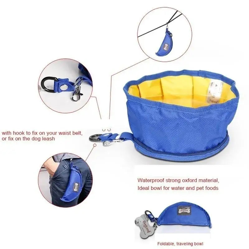 Foldable Pet Bowl Large Capacity Dog Water Outdoor Travel Hiking