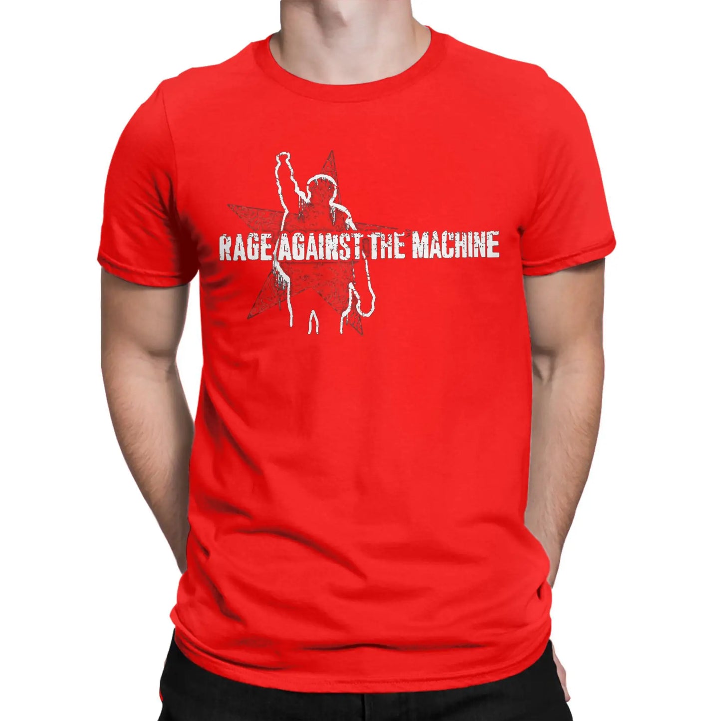 Rages Against The Machines T-Shirt Men The Belle of the Ball Leisure Pure Cotton Tee Shirt O Neck Short Sleeve Plus Size Tops Peaceful Pleasures Health and Wellness Red XL