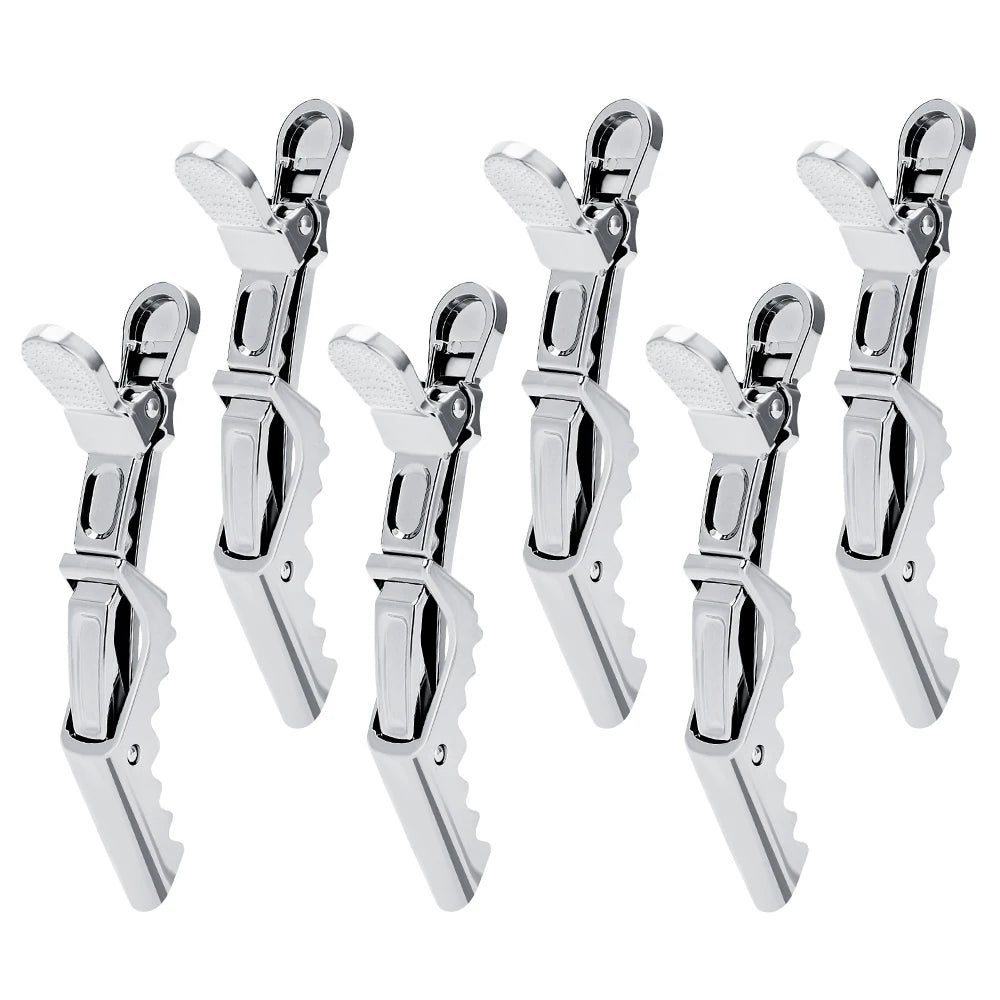 6Pcs Colorful Alligator Hair Clips Clamps Hairdressing Hair Grip Crocodile Hairpins Hair For Hairdressing Sectioning Salon Tools Peaceful Pleasures Health and Wellness C Size fits all