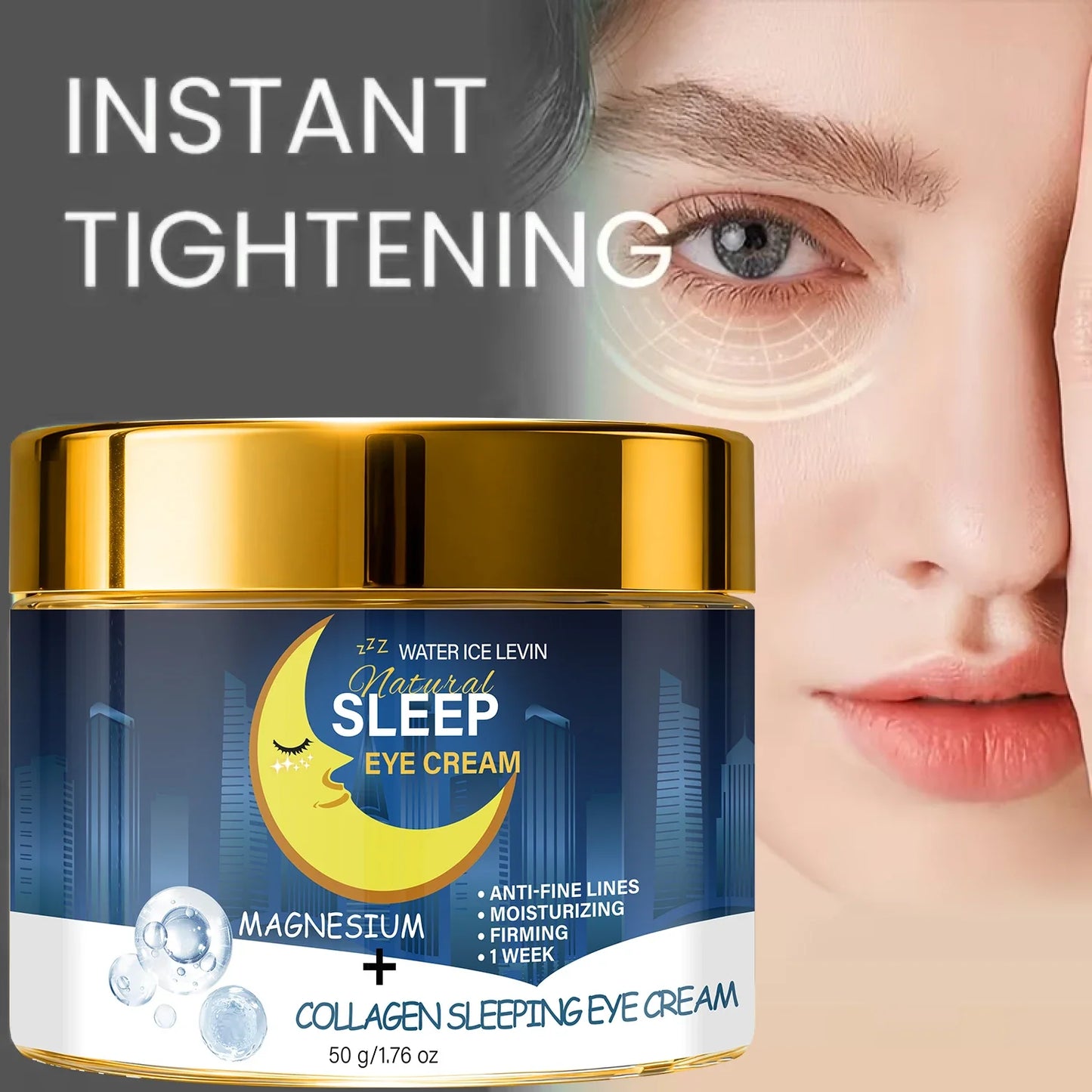 Collagen Sleeping Eye Cream – Bee Venom & Magnesium Anti-Aging