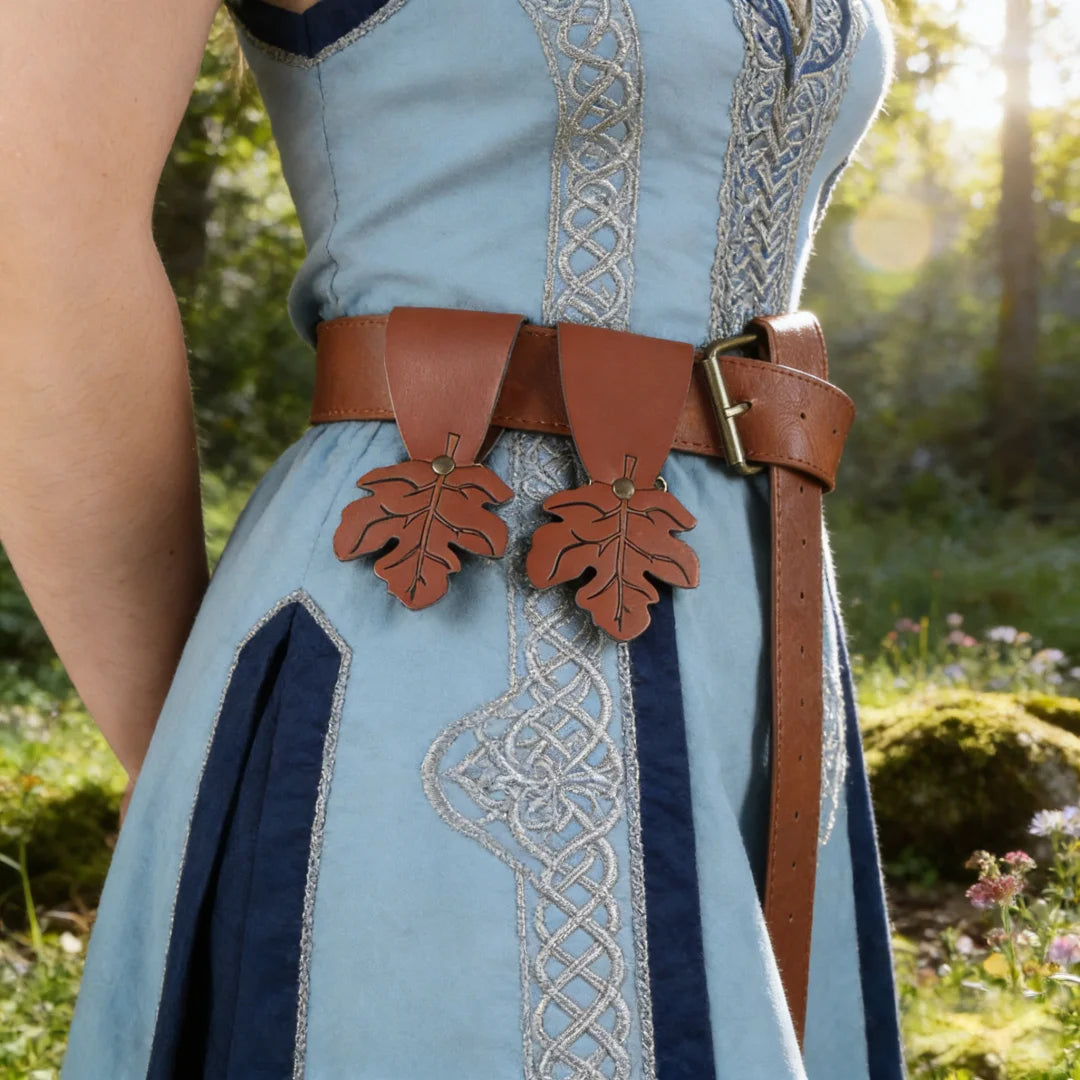 Medieval Role Playing Skirt Clip Renaissance Hiking Elf Leaf