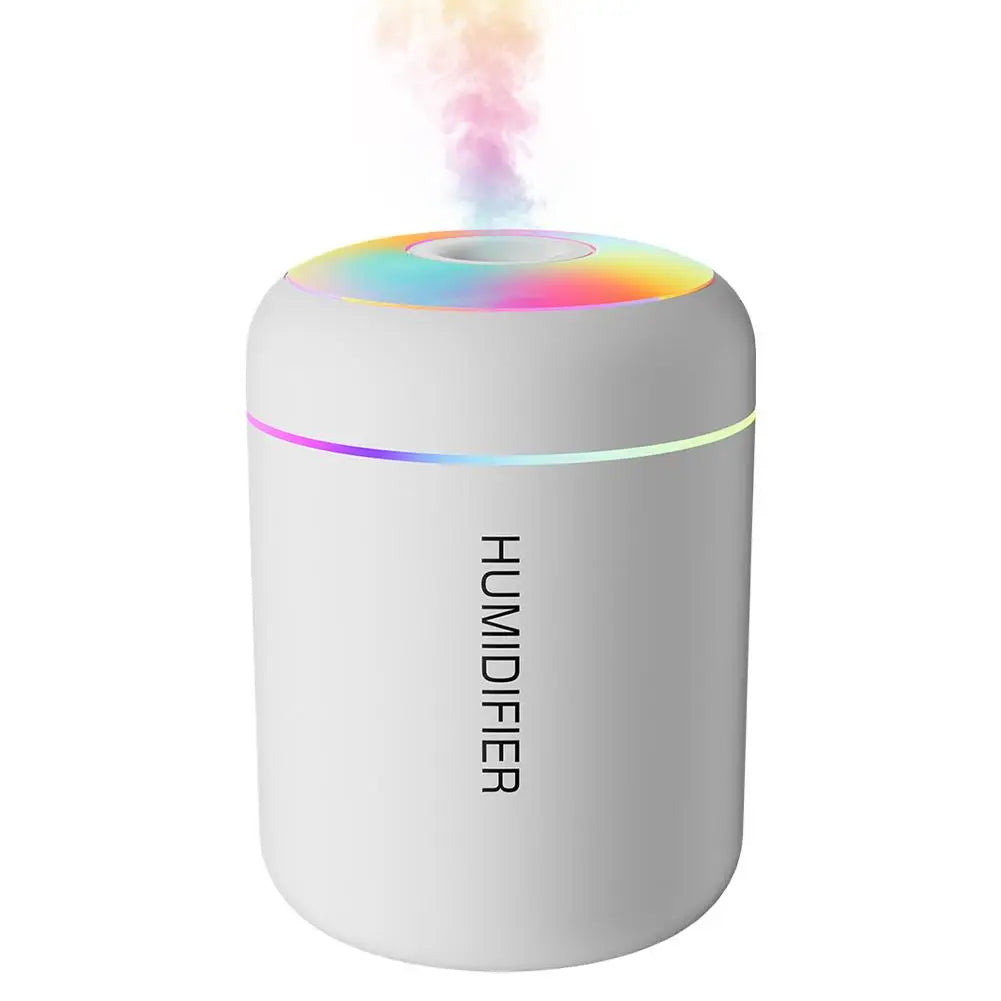 180ML Mini Air Humidifier USB Electric Aroma Diffuser Essential Oil Purifier Aromatherapy Mist Maker Lights For Car Home Bedroom Peaceful Pleasures Health and Wellness B