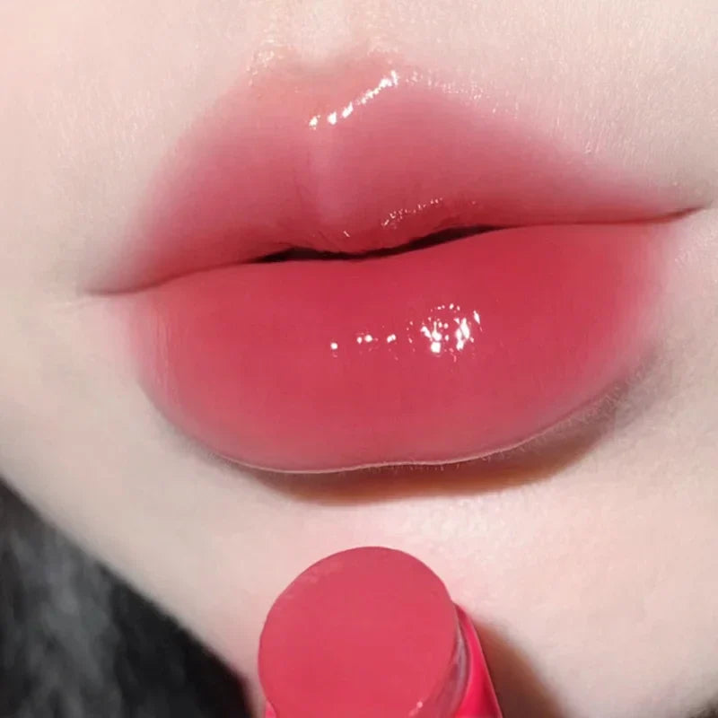 LUXURYTO Glitter Lip Gloss – Glass Mirror Shine, Clear & Red