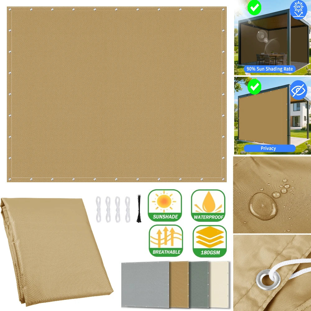 Waterproof Sun Shade Sail UV Block Canopy – Patio & Garden