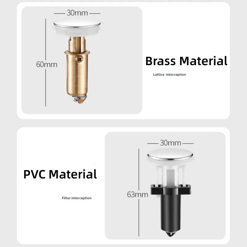Pop-Up Drain Stopper & Hair Catcher | Stainless Steel Strainer