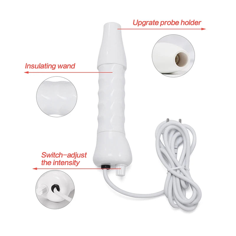 Portable Handheld 4 in 1 Skin Tightening Wrinkles Remover Therapy Puffy Eyes Care High Frequency Facial Wand Peaceful Pleasures Health and Wellness
