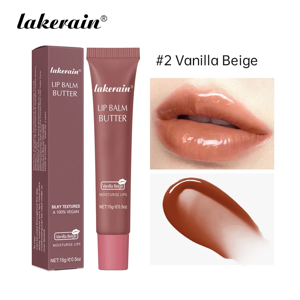 Lakerain Hose Butter Lip Balm Moisturizing Long Lasting Nourishment Daily Care Vanilla Flavour Lip Balm Smoothing Lip Makeup Peaceful Pleasures Health and Wellness Vanilla beige