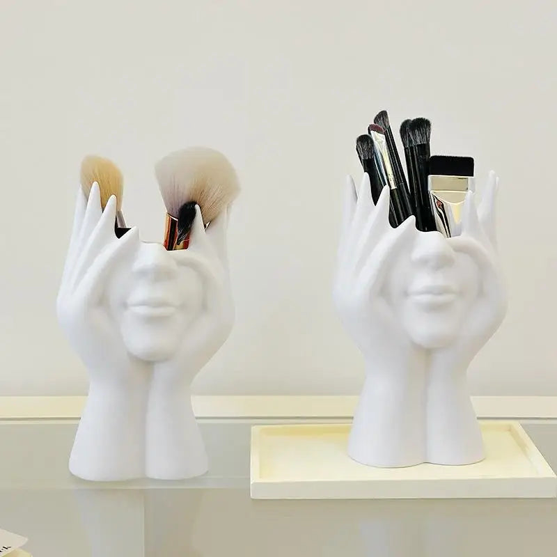 Creative Human Body Art Styling Office Supplies Desktop Multifunctional Storage Pen Holder Makeup Brush Holder Decoration Peaceful Pleasures Health and Wellness