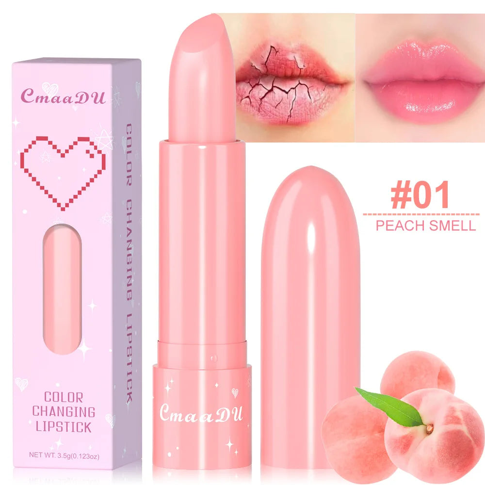 CmaaDu 6-Color Changing Lipstick – Fruit Tinted Lip Balm