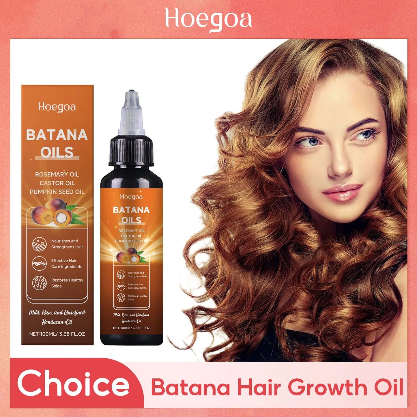 Batana & Rosemary Hair Growth Oil – Strengthen & Repair 100ml