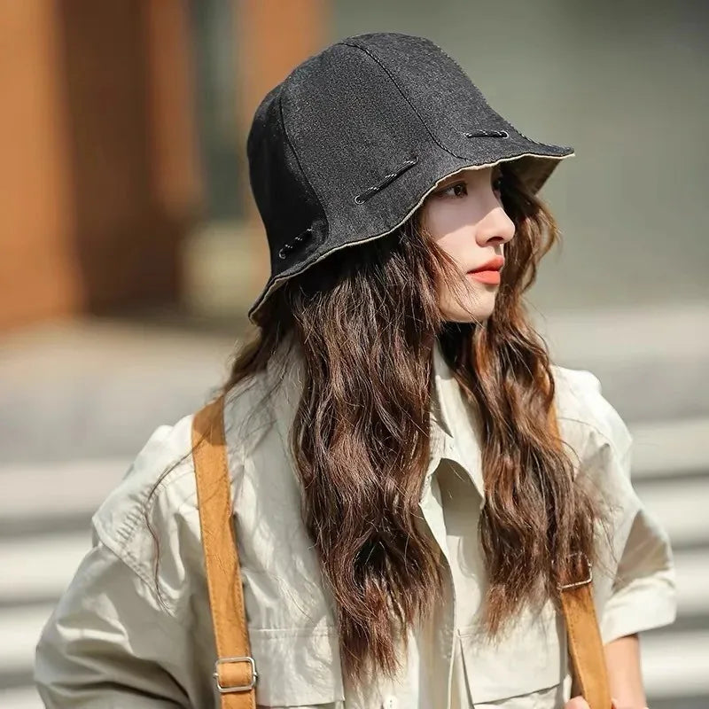 Women's Wide Brim UV Sun Visor Hat – Korean Style Beach Cap Wide Brim Sun Hat Peaceful Pleasures Health and Wellness