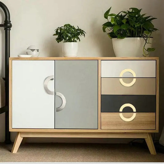 Modern Semi-Circular Zinc Alloy Cabinet Drawer Pull Handle Furniture Cabinet Handle Oasis Select